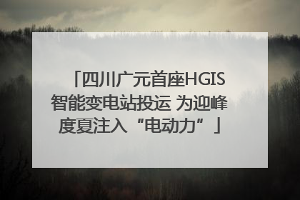 四川广元首座HGIS智能变电站投运 为迎峰度夏注入“电动力”