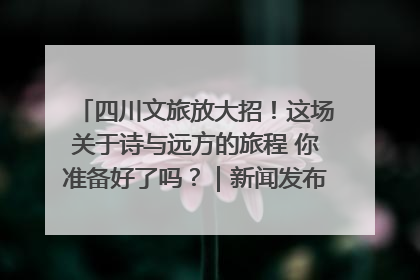 四川文旅放大招！这场关于诗与远方的旅程 你准备好了吗？｜新闻发布最前线·深一度