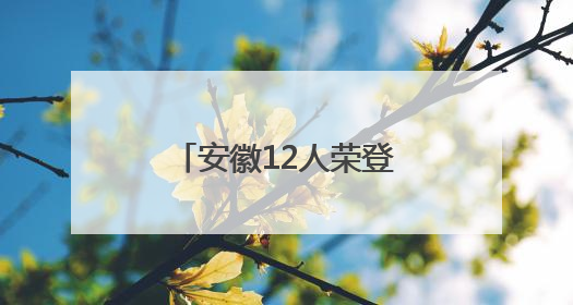 安徽12人荣登2025年首次“中国好人榜”