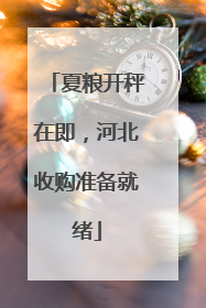 夏粮开秤在即，河北收购准备就绪