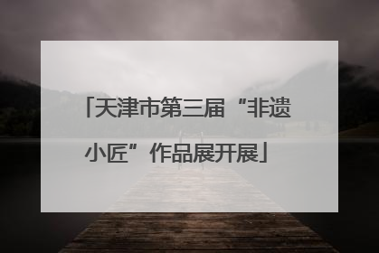 天津市第三届“非遗小匠”作品展开展