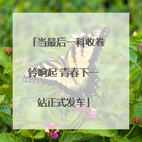 当最后一科收卷铃响起 青春下一站正式发车
