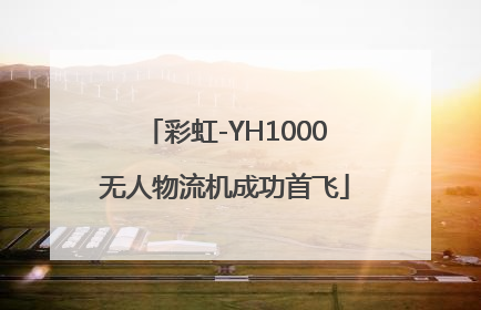 彩虹-YH1000无人物流机成功首飞