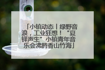 小镇动态丨绿野音浪，工业狂想！“夏铎声生”小镇青年音乐会沸腾香山竹海
