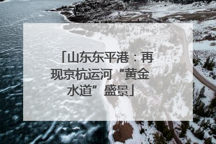 山东东平港：再现京杭运河“黄金水道”盛景