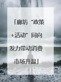 廊坊“政策+活动”同向发力带动消费市场升温