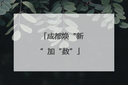 成都焕“新”加“数”