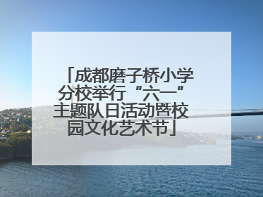 成都磨子桥小学分校举行“六一”主题队日活动暨校园文化艺术节