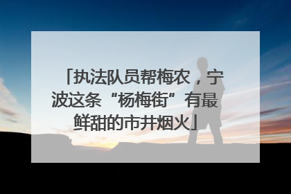 执法队员帮梅农，宁波这条“杨梅街”有最鲜甜的市井烟火