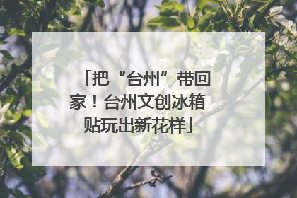 把“台州”带回家！台州文创冰箱贴玩出新花样