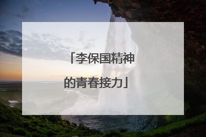 李保国精神的青春接力
