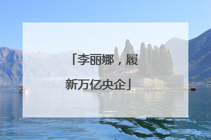 李丽娜，履新万亿央企