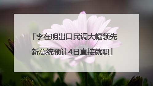 李在明出口民调大幅领先 新总统预计4日直接就职