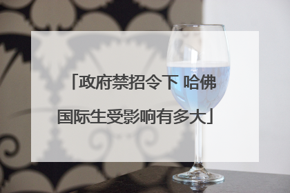 政府禁招令下 哈佛国际生受影响有多大