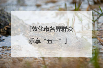 敦化市各界群众乐享“五一”