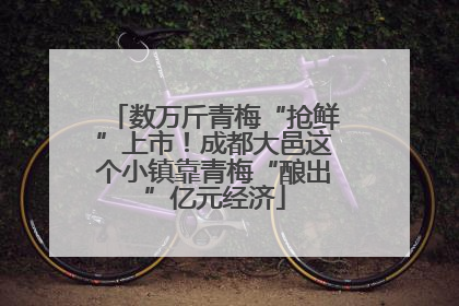 数万斤青梅“抢鲜”上市！成都大邑这个小镇靠青梅“酿出”亿元经济