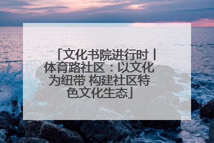 文化书院进行时丨体育路社区：以文化为纽带 构建社区特色文化生态