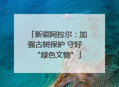 新疆阿拉尔：加强古树保护 守好“绿色文物”