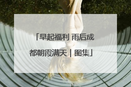 早起福利 雨后成都朝霞满天｜图集