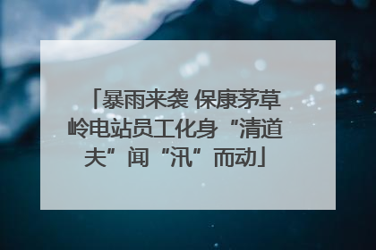暴雨来袭 保康茅草岭电站员工化身“清道夫”闻“汛”而动