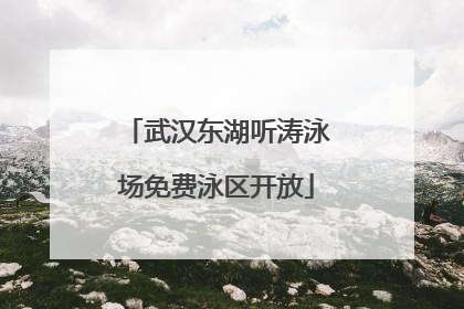 武汉东湖听涛泳场免费泳区开放