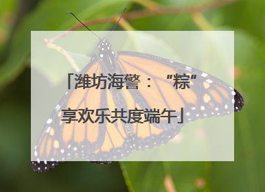 潍坊海警：“粽”享欢乐共度端午
