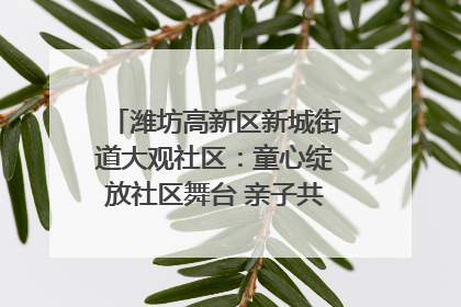 潍坊高新区新城街道大观社区：童心绽放社区舞台 亲子共谱六一欢歌
