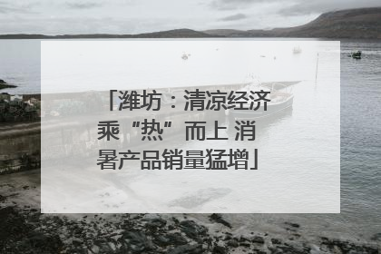 潍坊：清凉经济乘“热”而上 消暑产品销量猛增