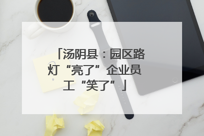 汤阴县：园区路灯“亮了”企业员工“笑了”