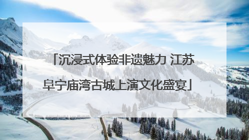 沉浸式体验非遗魅力 江苏阜宁庙湾古城上演文化盛宴