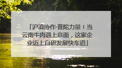 沪滇协作·普陀力量〡当云南牛肉遇上意面，这家企业迈上自研发展快车道