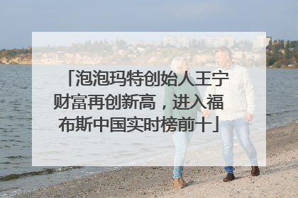 泡泡玛特创始人王宁财富再创新高，进入福布斯中国实时榜前十