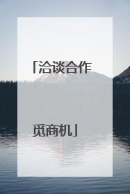 洽谈合作觅商机
