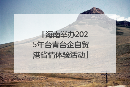 海南举办2025年台青台企自贸港省情体验活动