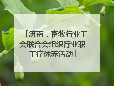 济南：畜牧行业工会联合会组织行业职工疗休养活动