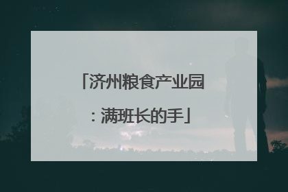 济州粮食产业园：满班长的手