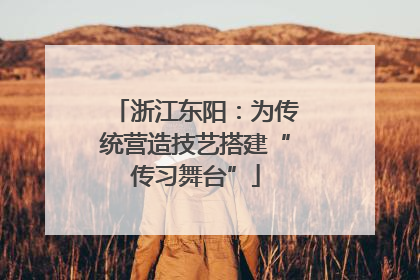 浙江东阳：为传统营造技艺搭建“传习舞台”