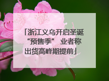 浙江义乌开启圣诞“预售季” 业者称出货高峰期提前