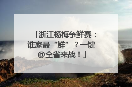 浙江杨梅争鲜赛：谁家最“鲜”？一键@全省来战！