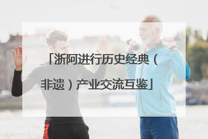 浙阿进行历史经典（非遗）产业交流互鉴