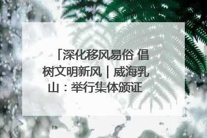 深化移风易俗 倡树文明新风｜威海乳山：举行集体颁证 倡导文明婚俗