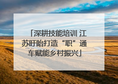 深耕技能培训 江苏盱眙打造“职”通车赋能乡村振兴