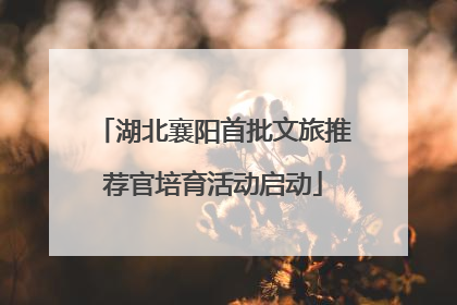 湖北襄阳首批文旅推荐官培育活动启动
