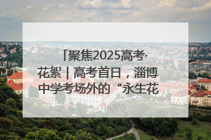 聚焦2025高考·花絮｜高考首日，淄博中学考场外的“永生花”传递温暖与祝福