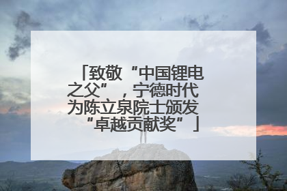 致敬“中国锂电之父”，宁德时代为陈立泉院士颁发“卓越贡献奖”