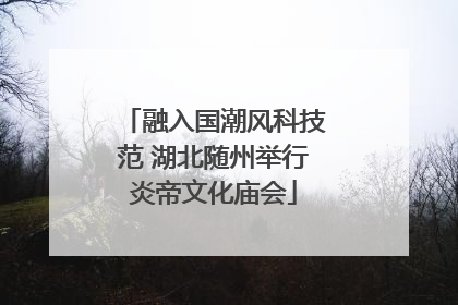 融入国潮风科技范 湖北随州举行炎帝文化庙会