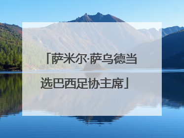 萨米尔·萨乌德当选巴西足协主席