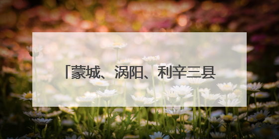 蒙城、涡阳、利辛三县发布强对流黄色预警