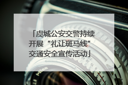 虞城公安交警持续开展“礼让斑马线”交通安全宣传活动