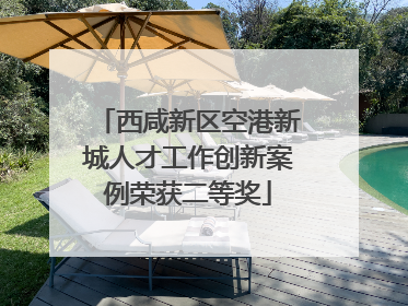 西咸新区空港新城人才工作创新案例荣获二等奖